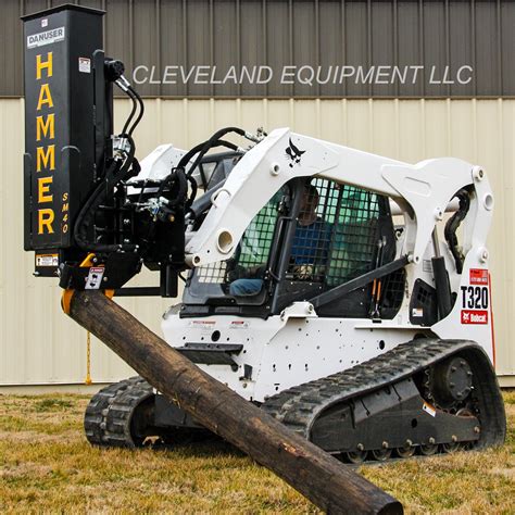 danuser hammer sm40 skid steer post driver|danuser post drivers for sale.